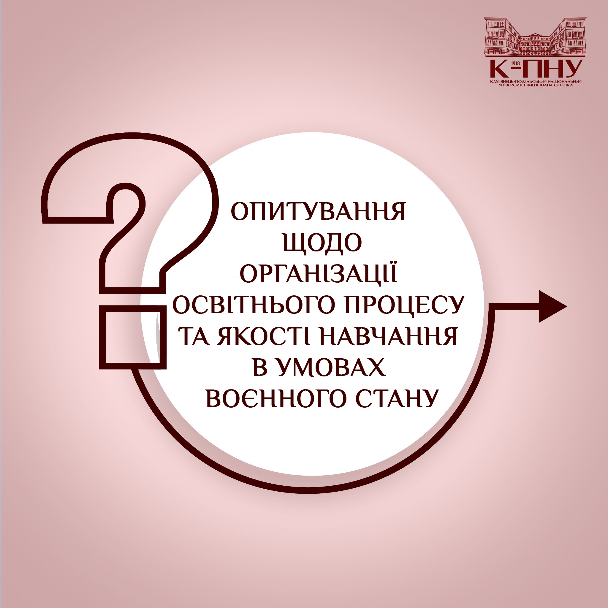 Опитування щодо організації освітнього процесу та якості навчання в умовах воєнного стану